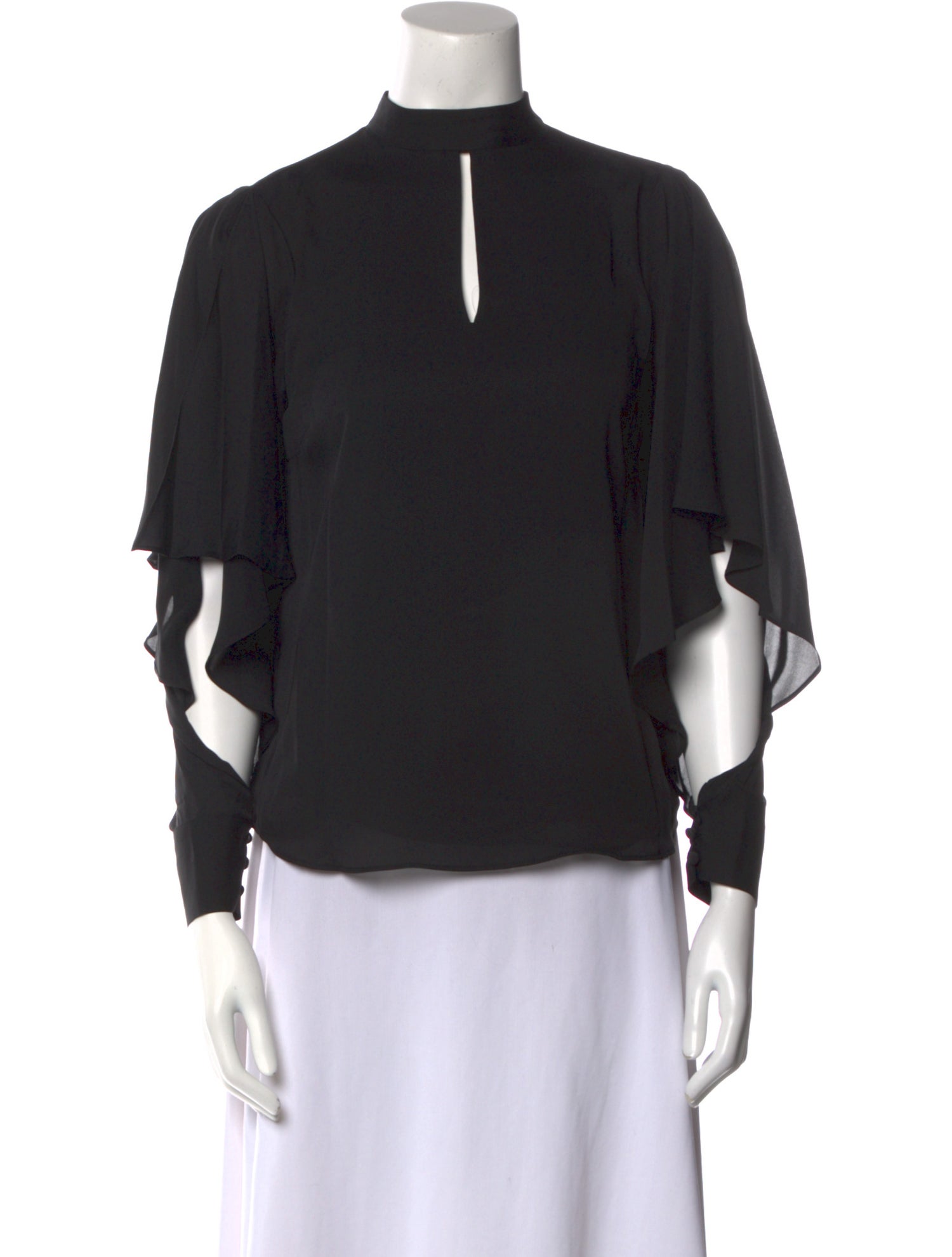 Elie Tahari Mock Neck Three-Quarter Sleeve Blouse w/ Tags
