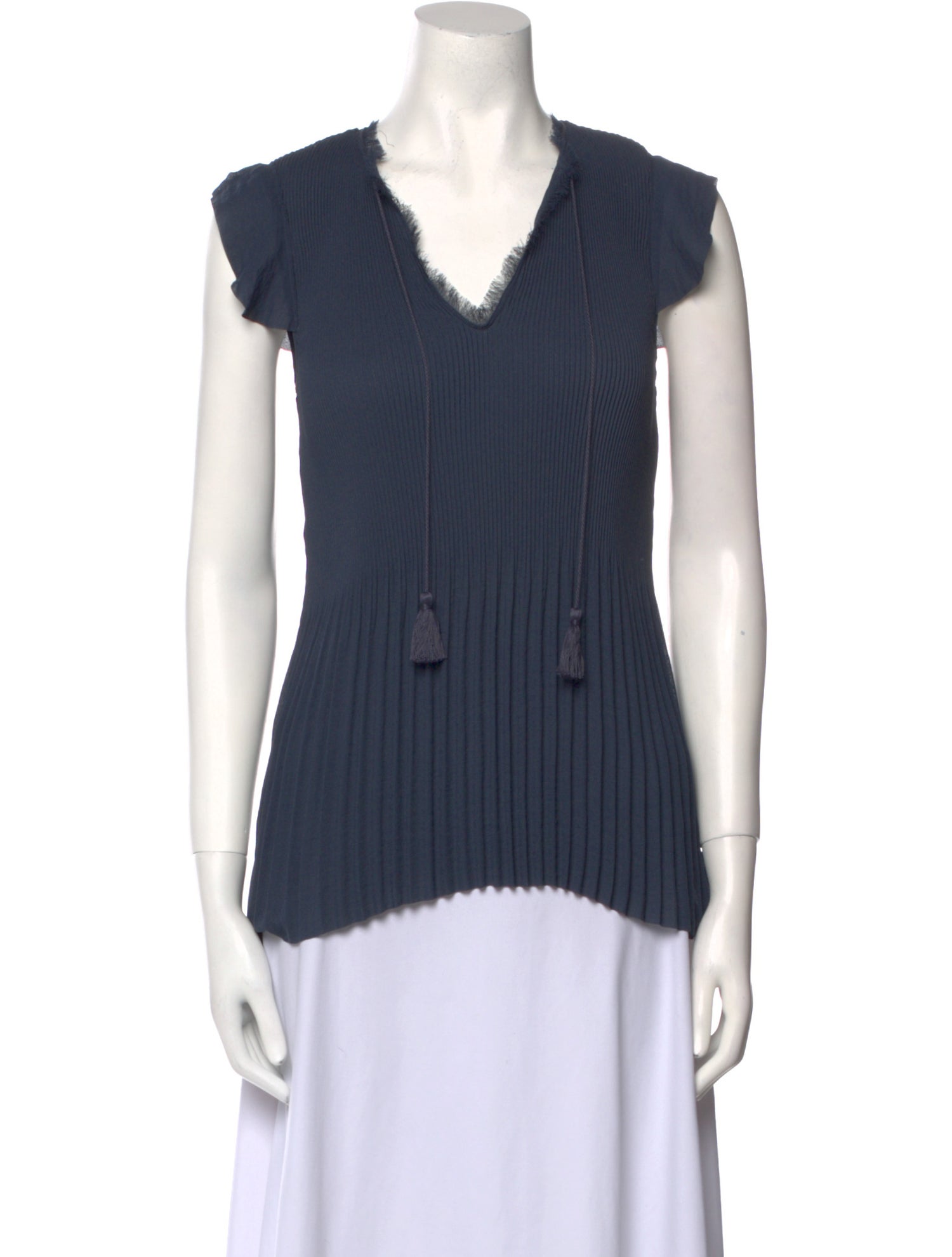 Elie Tahari V-Neck Sleeveless Top