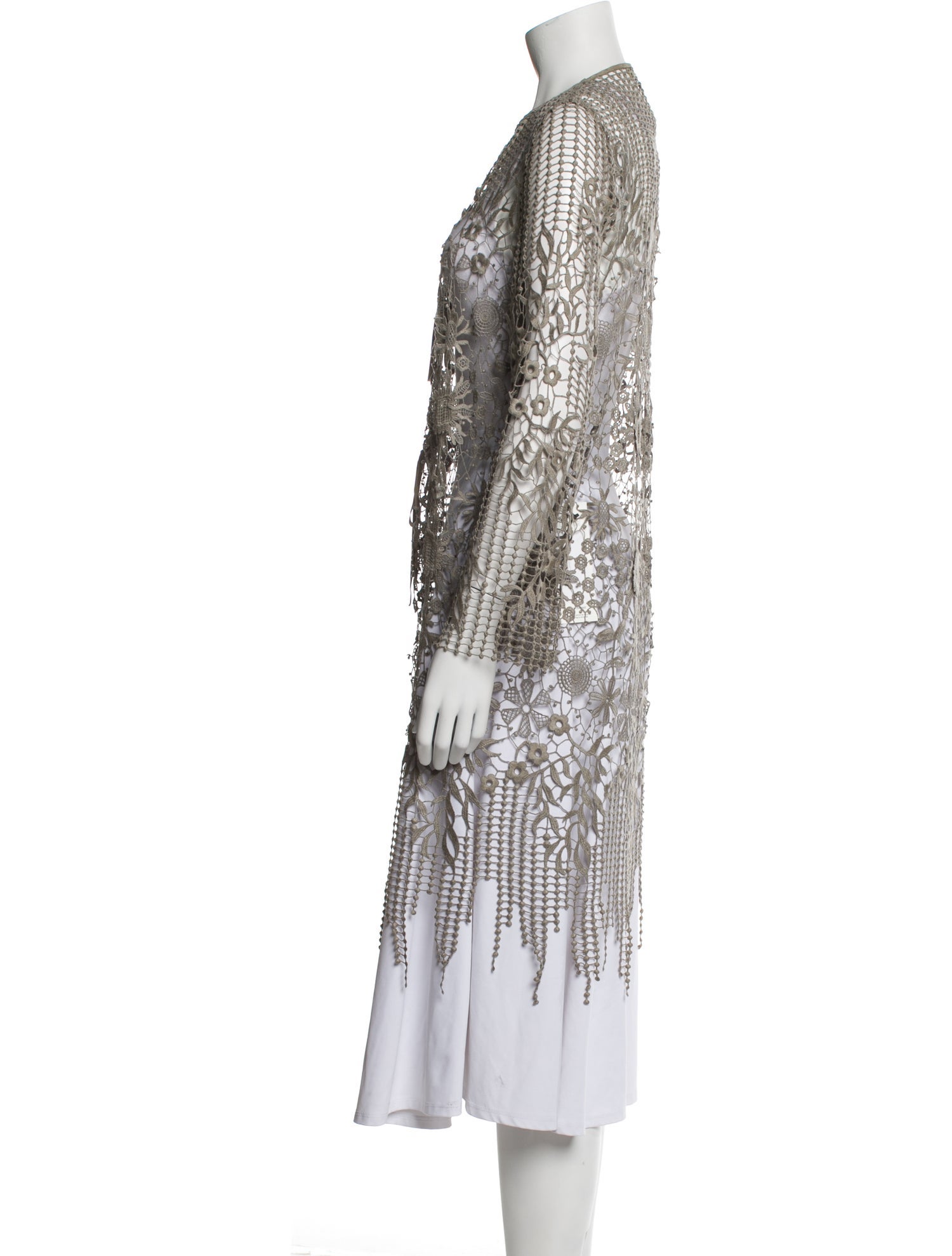 Elie Tahari Lace Pattern Robe