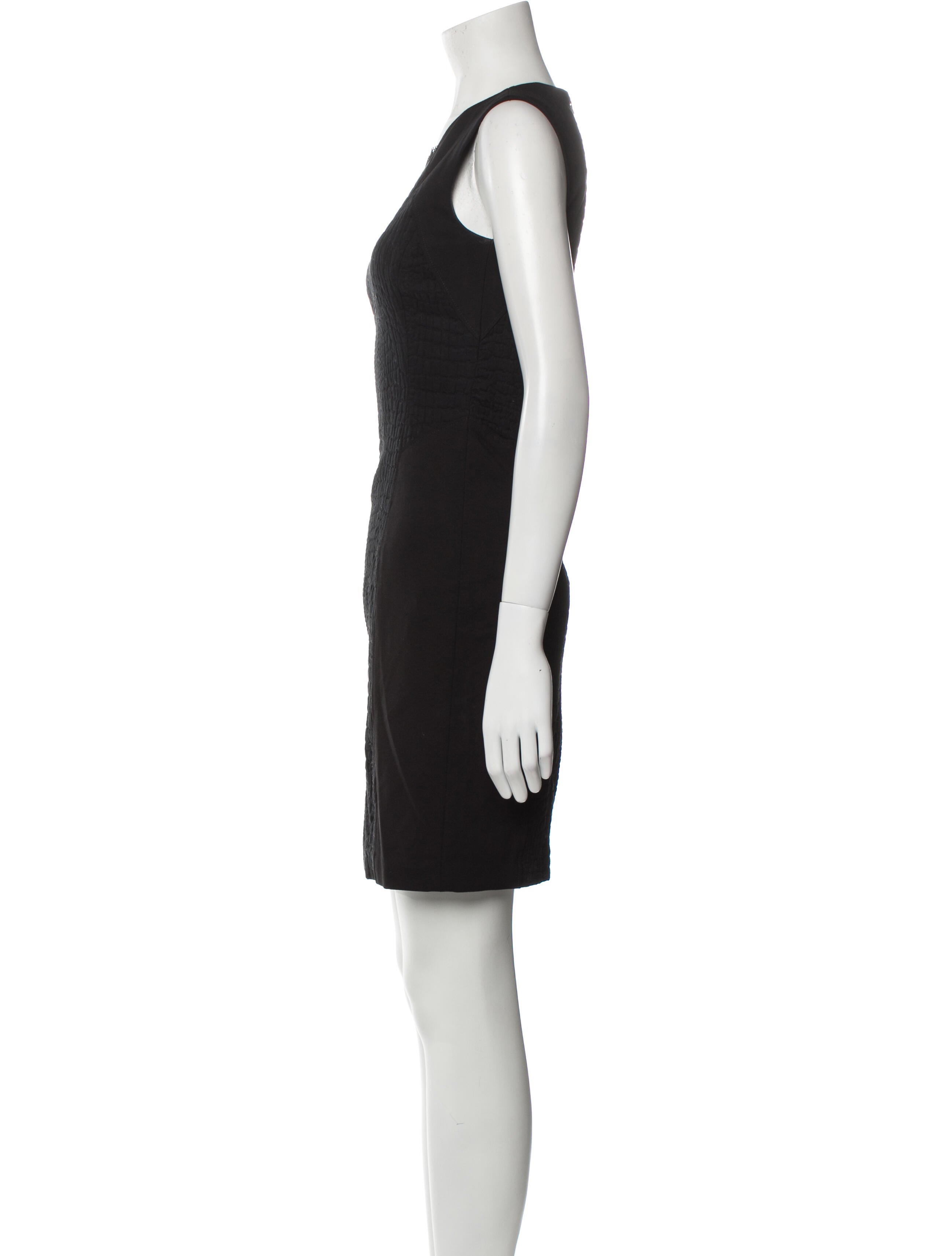 Elie Tahari Scoop Neck Mini Dress