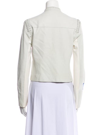 Elie Tahari Leather Evening Jacket