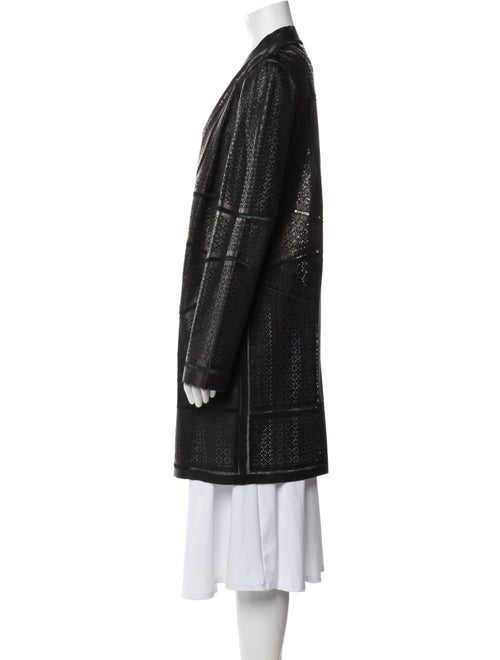 Elie Tahari Leather Coat
