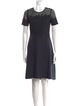 Elie Tahari Crew Neck Knee-Length Dress