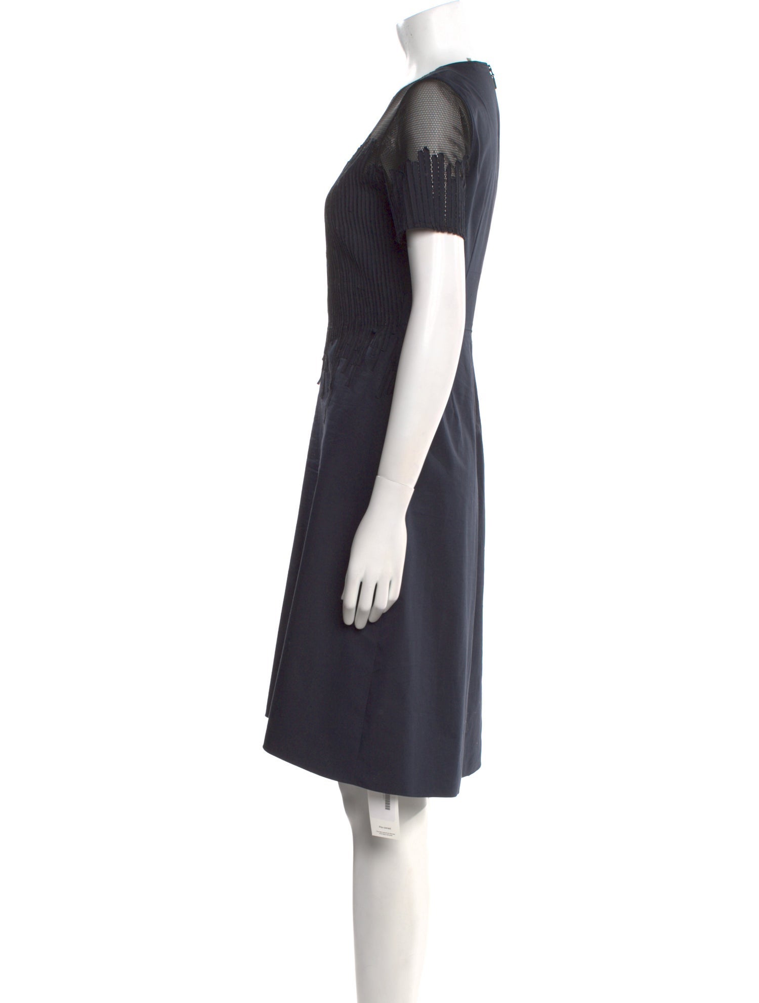 Elie Tahari Crew Neck Knee-Length Dress