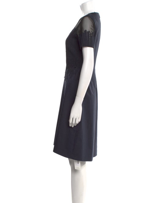Elie Tahari Crew Neck Knee-Length Dress