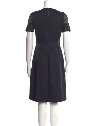 Elie Tahari Crew Neck Knee-Length Dress