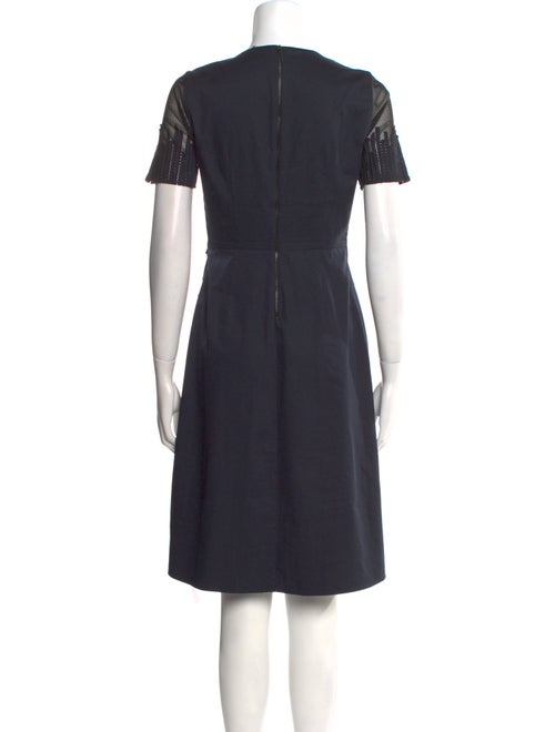 Elie Tahari Crew Neck Knee-Length Dress