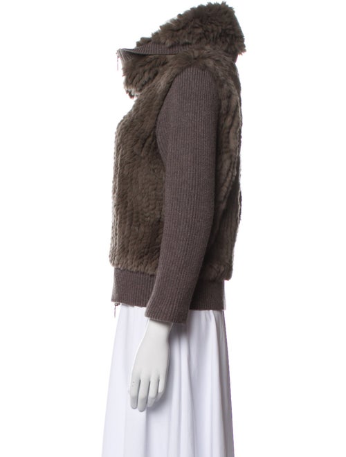 Elie Tahari Angora Fur Jacket