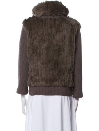 Elie Tahari Angora Fur Jacket