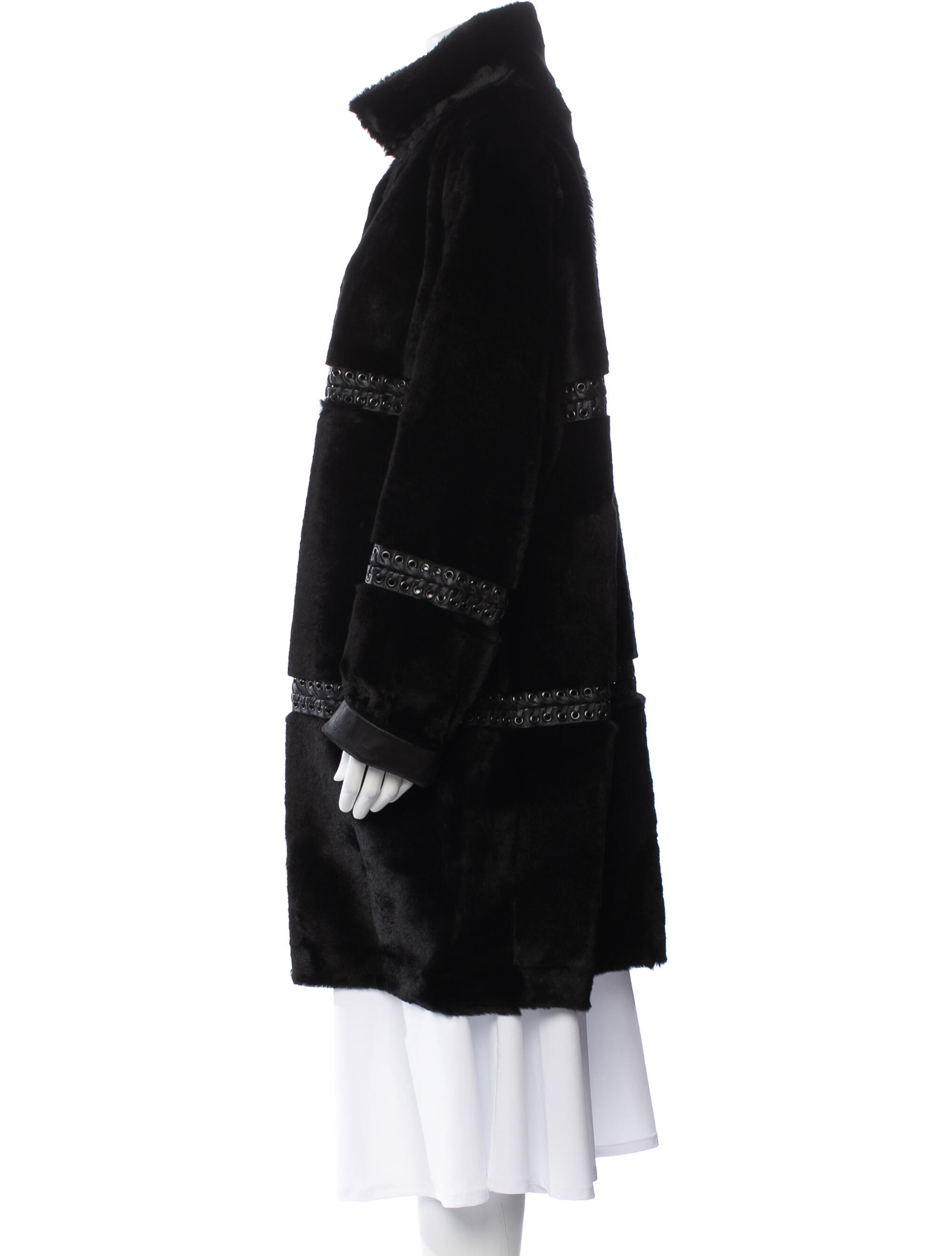 Elie Tahari Shearling Fur Coat