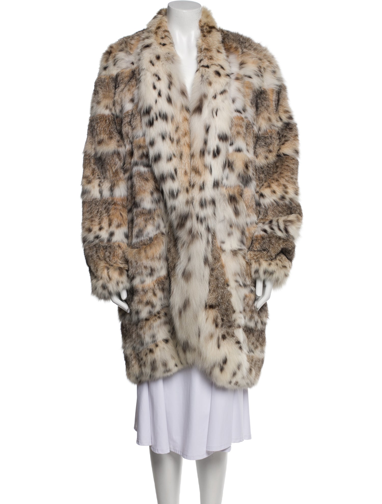 Edwards-Lowell Fur Animal Print Faux Fur Jacket