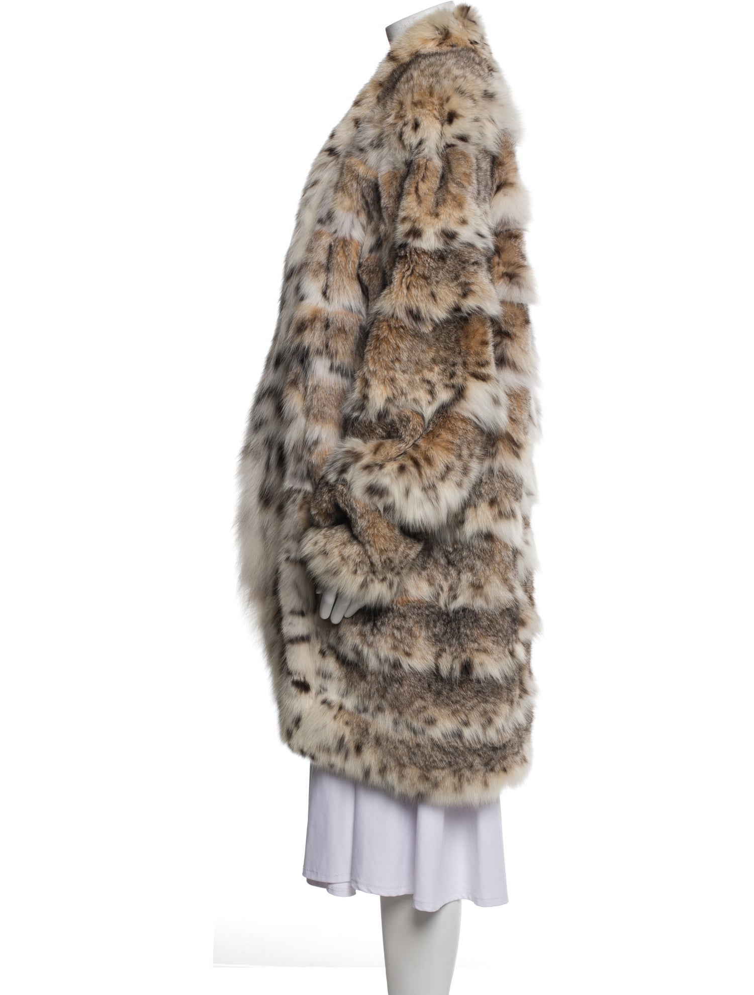 Edwards-Lowell Fur Animal Print Faux Fur Jacket