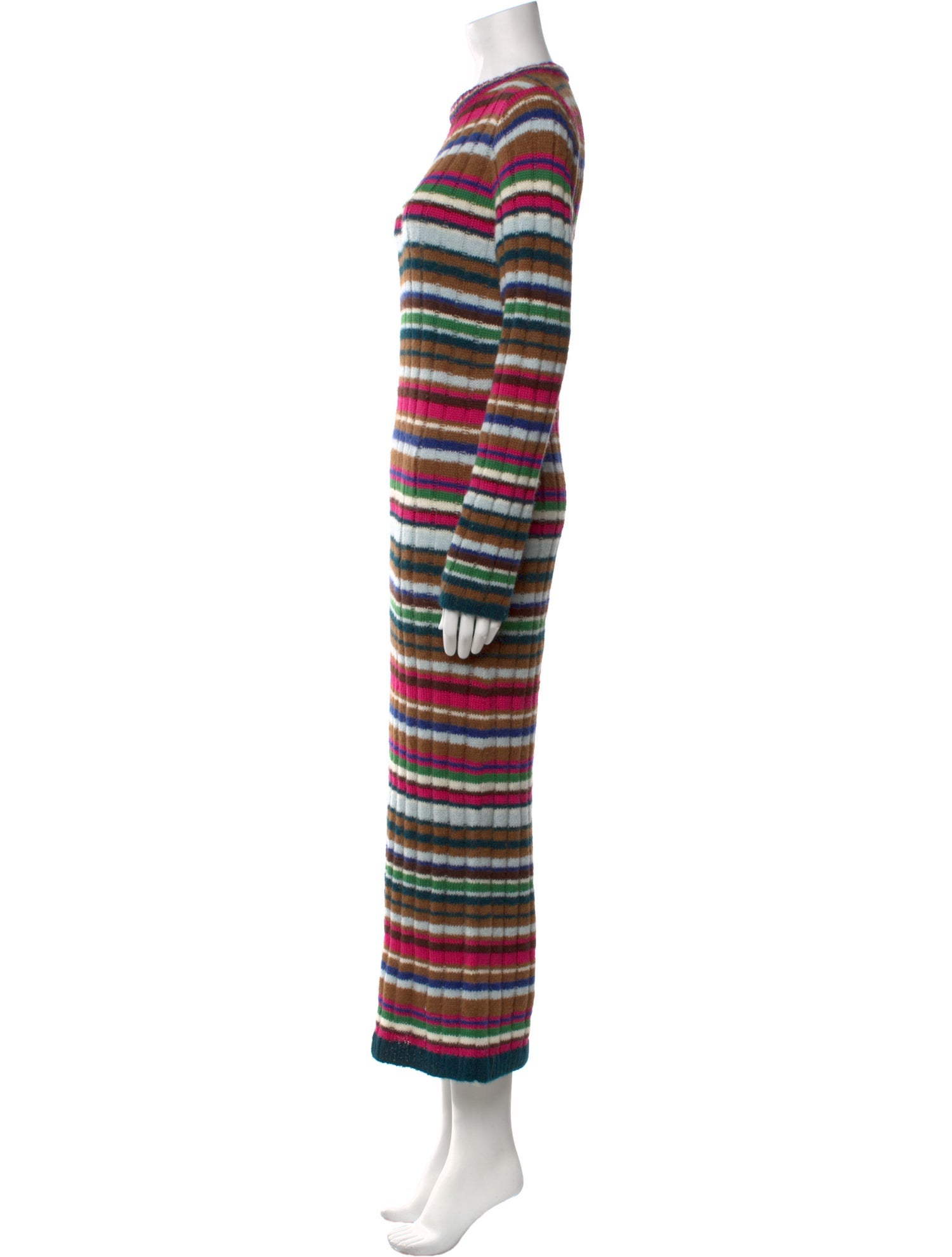 Eleven Six Striped Long Dress
