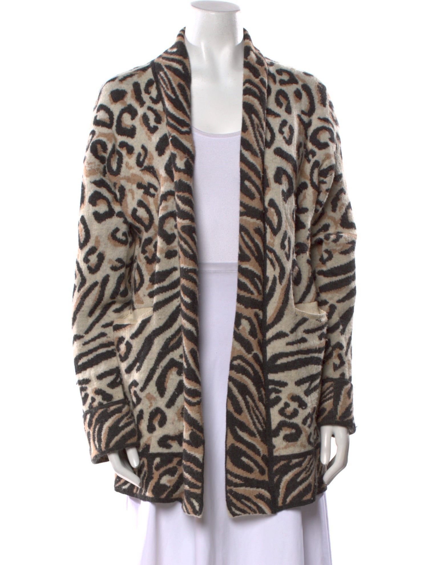 Eleven Six Baby Alpaca Animal Print Sweater