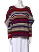 Eleven Six Striped Scoop Neck Sweater