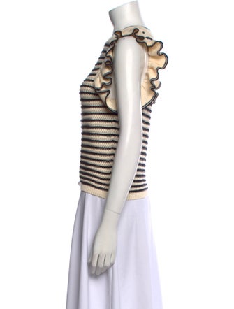 Eleven Six Striped Crew Neck Sweater