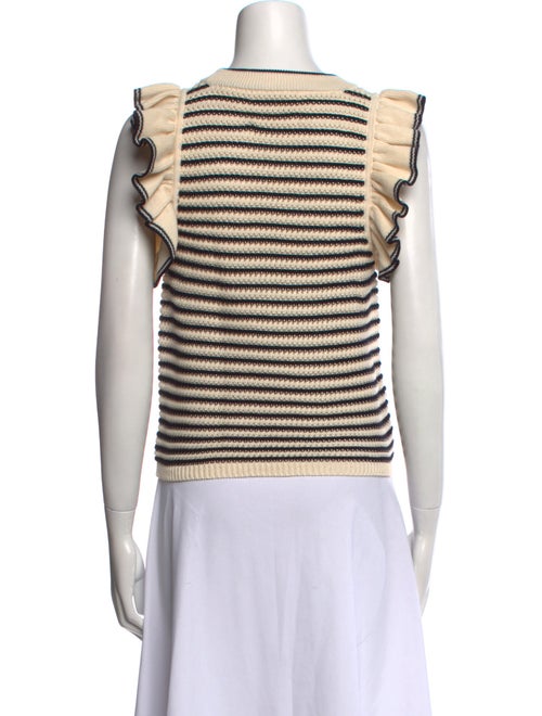 Eleven Six Striped Crew Neck Sweater