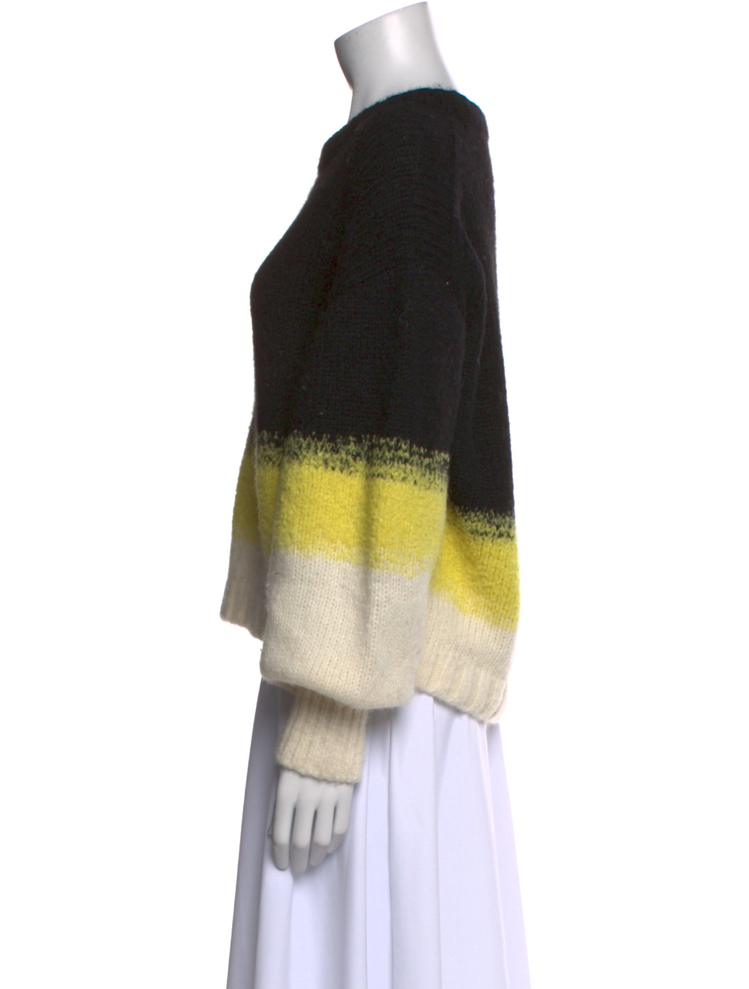 Eleven Six Striped Crew Neck Sweater