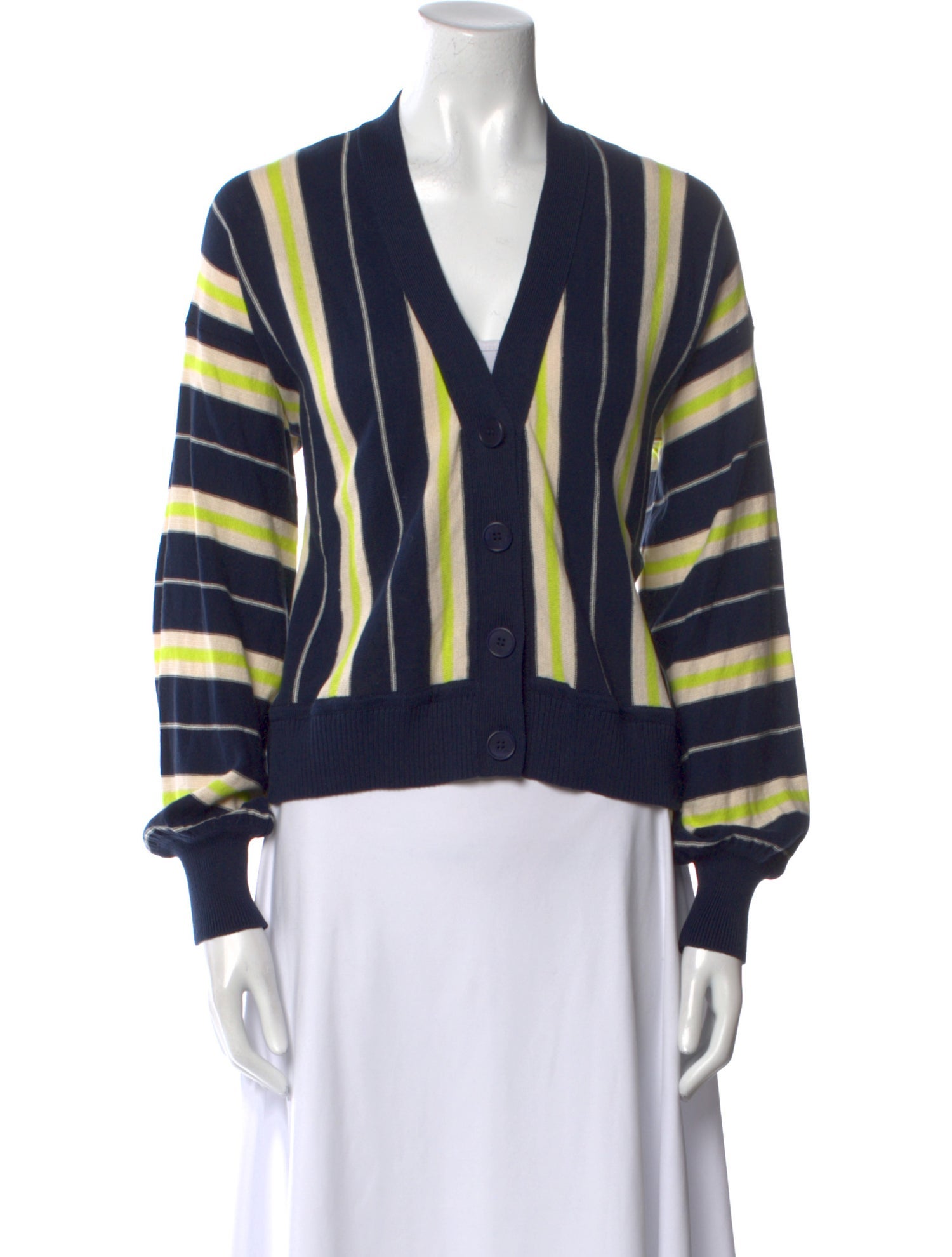 Eleven Six Striped V-Neck Sweater w/ Tags
