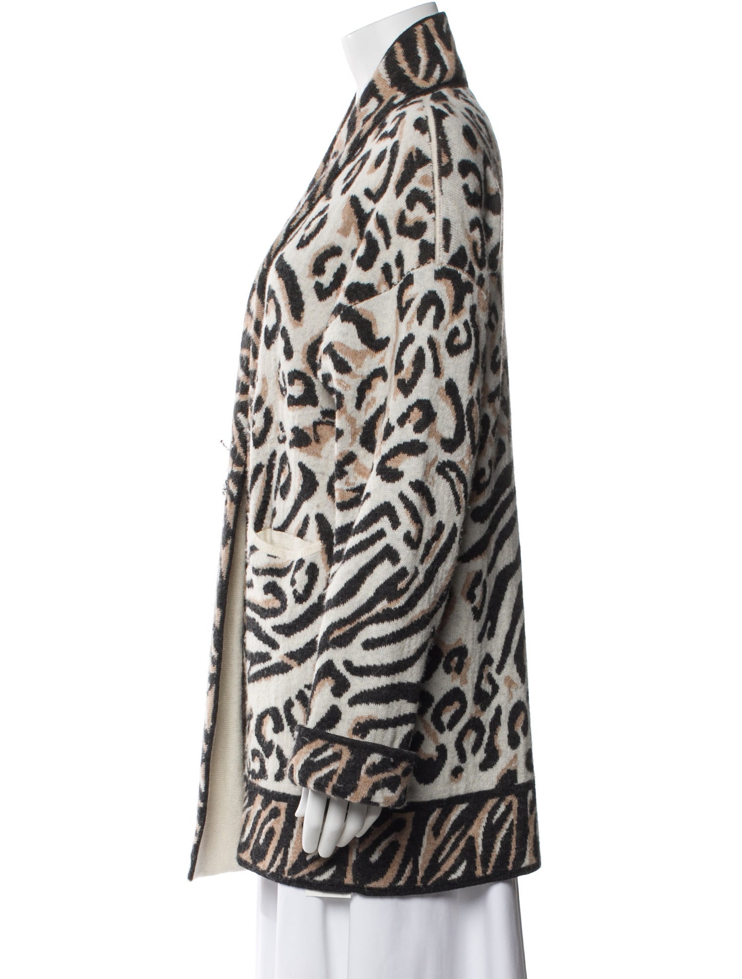 Eleven Six Baby Alpaca Animal Print Sweater