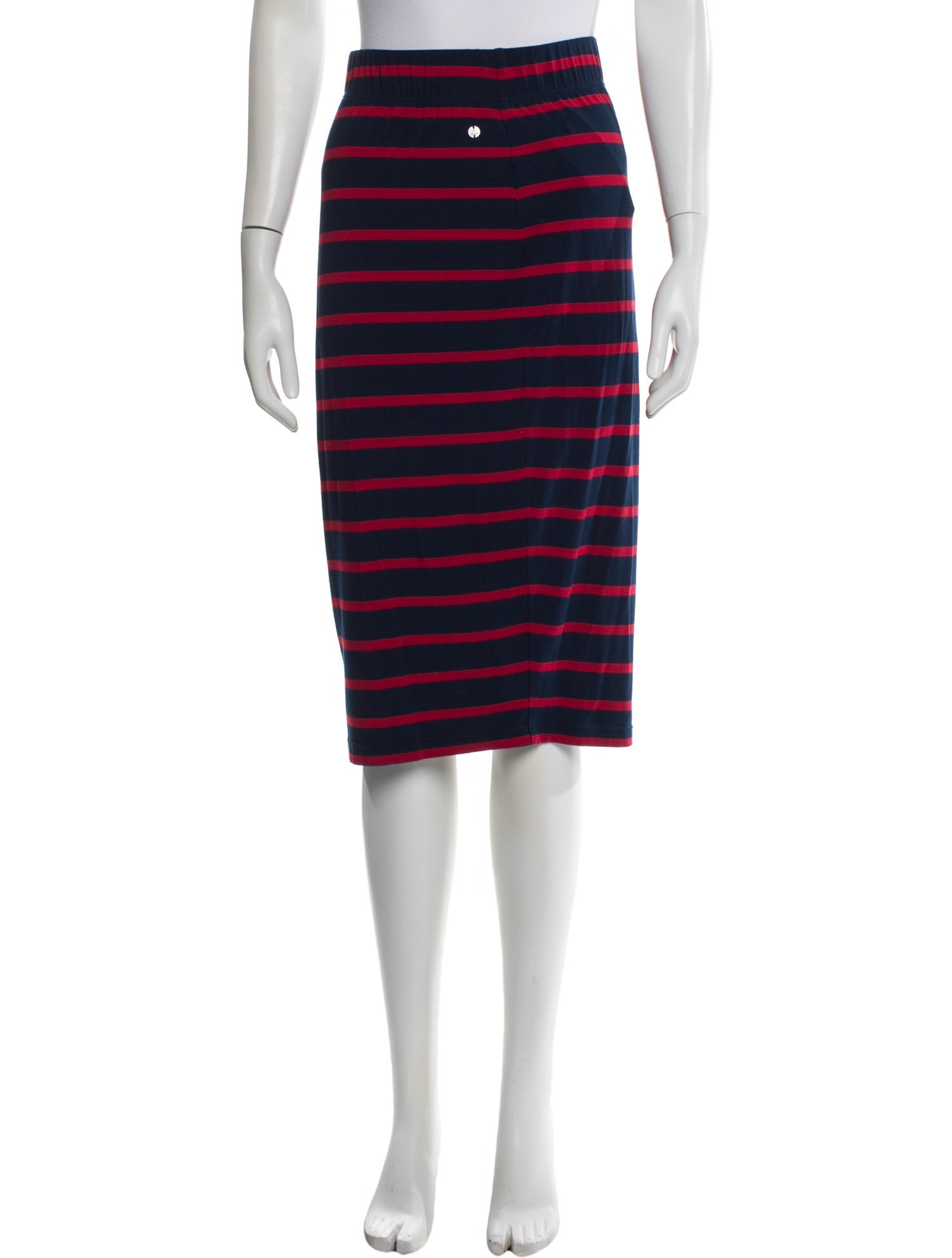 Eleven Six Striped Knee-Length Skirt