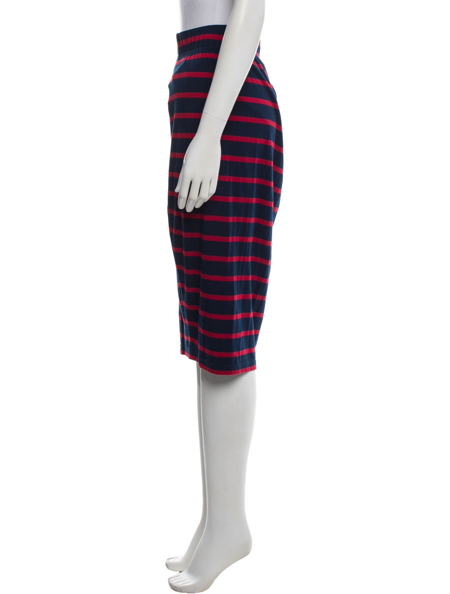 Eleven Six Striped Knee-Length Skirt
