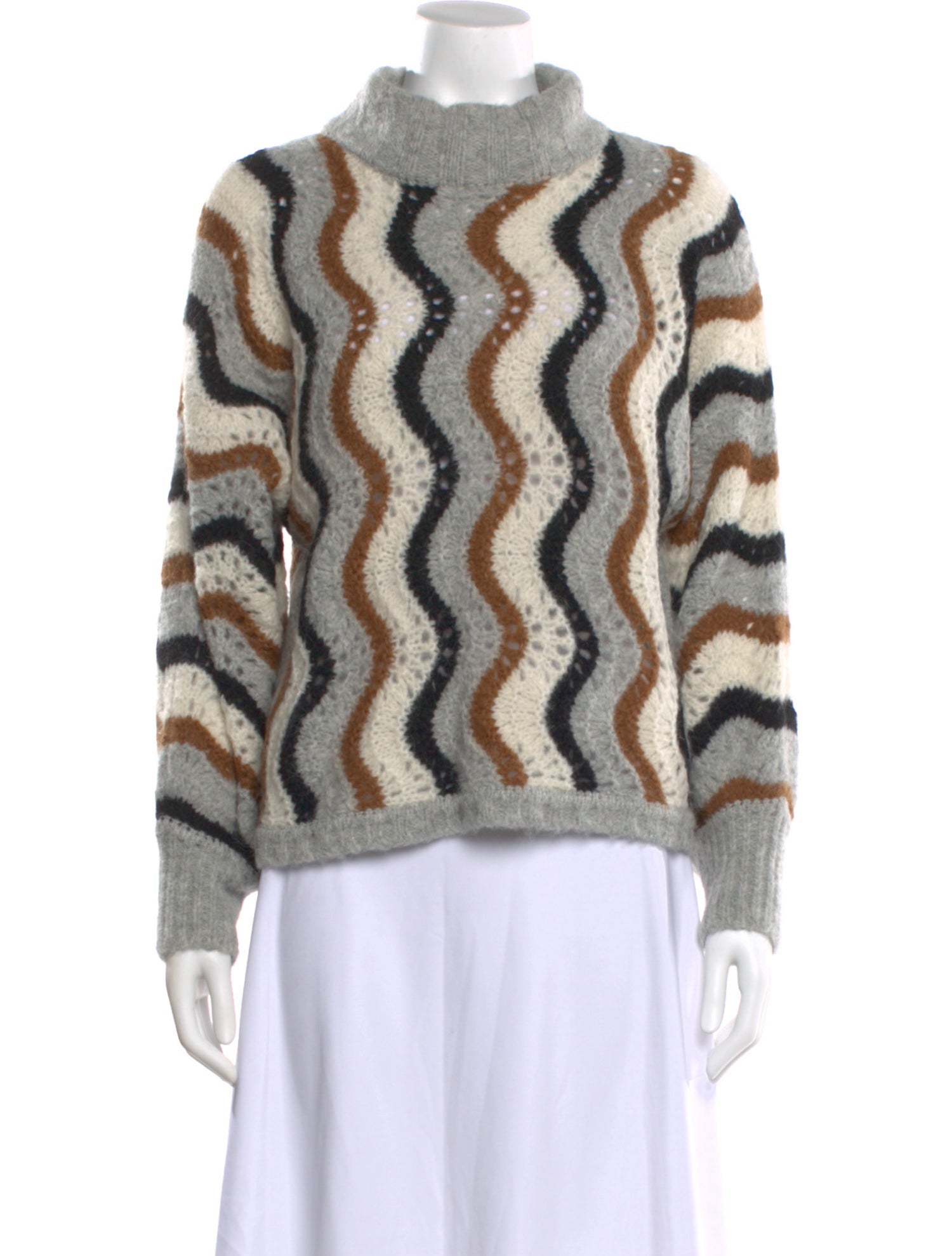 Eleven Six Alpaca Striped Sweater