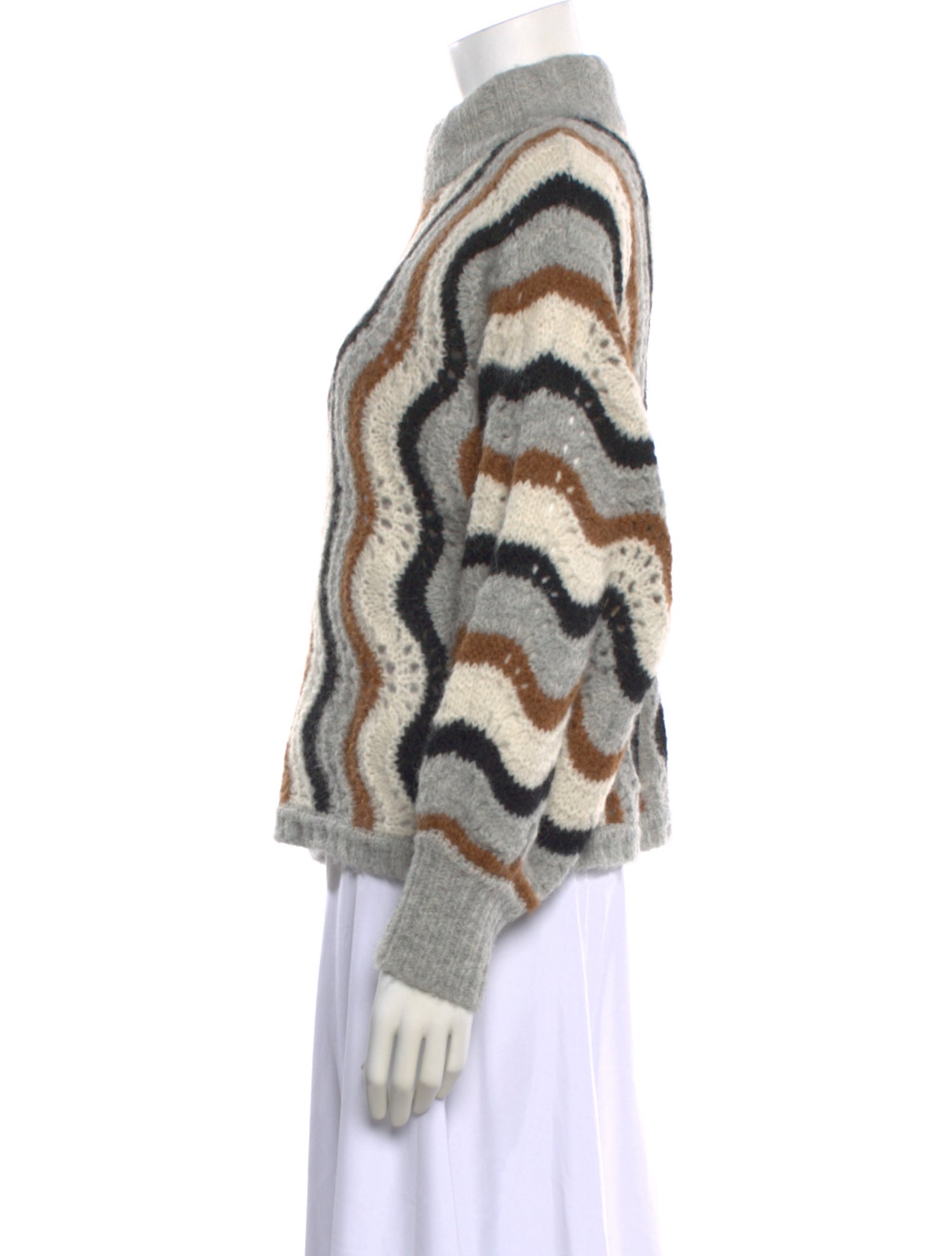 Eleven Six Alpaca Striped Sweater