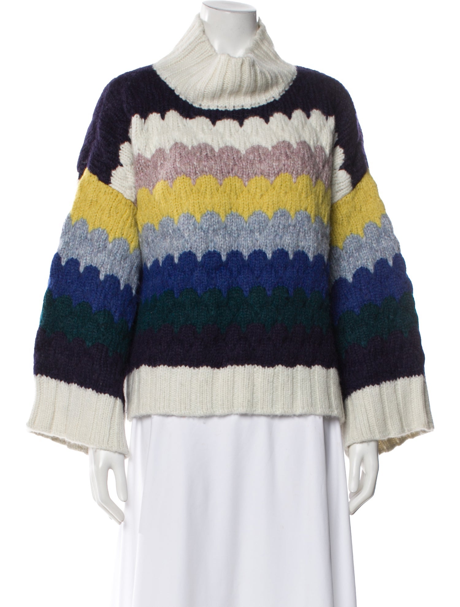 Eleven Six Baby Alpaca Striped Sweater