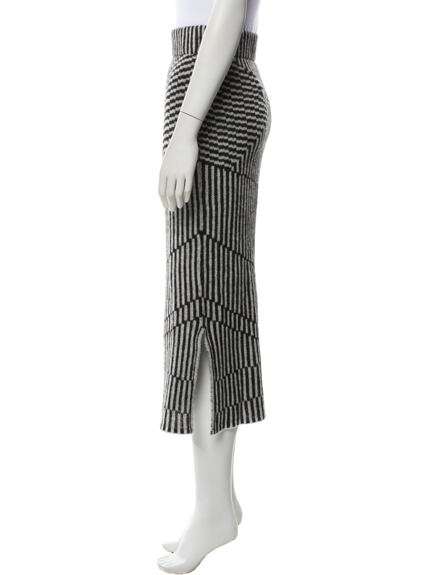 Eleven Six Baby Alpaca Midi Length Skirt