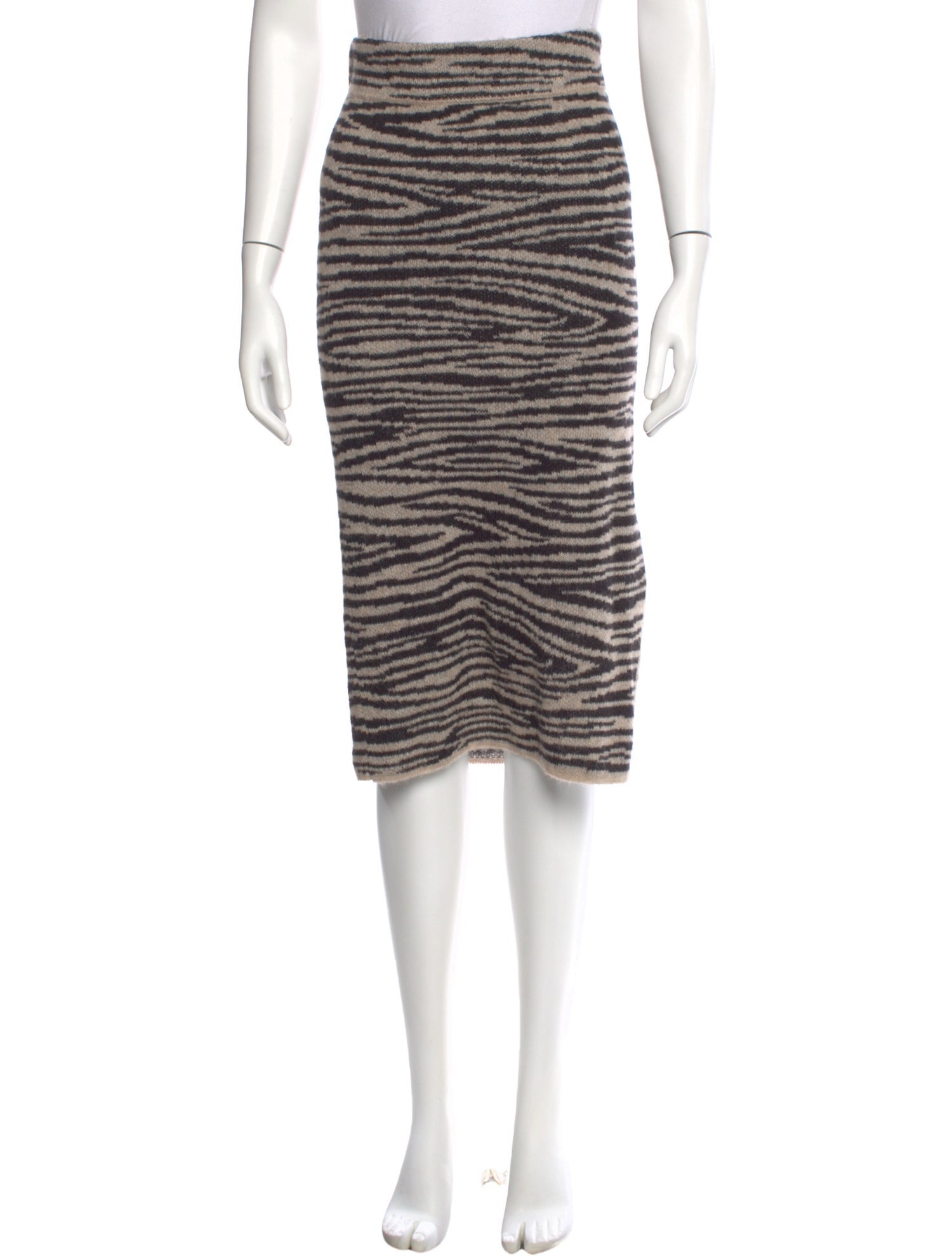 Eleven Six Baby Alpaca Midi Length Skirt