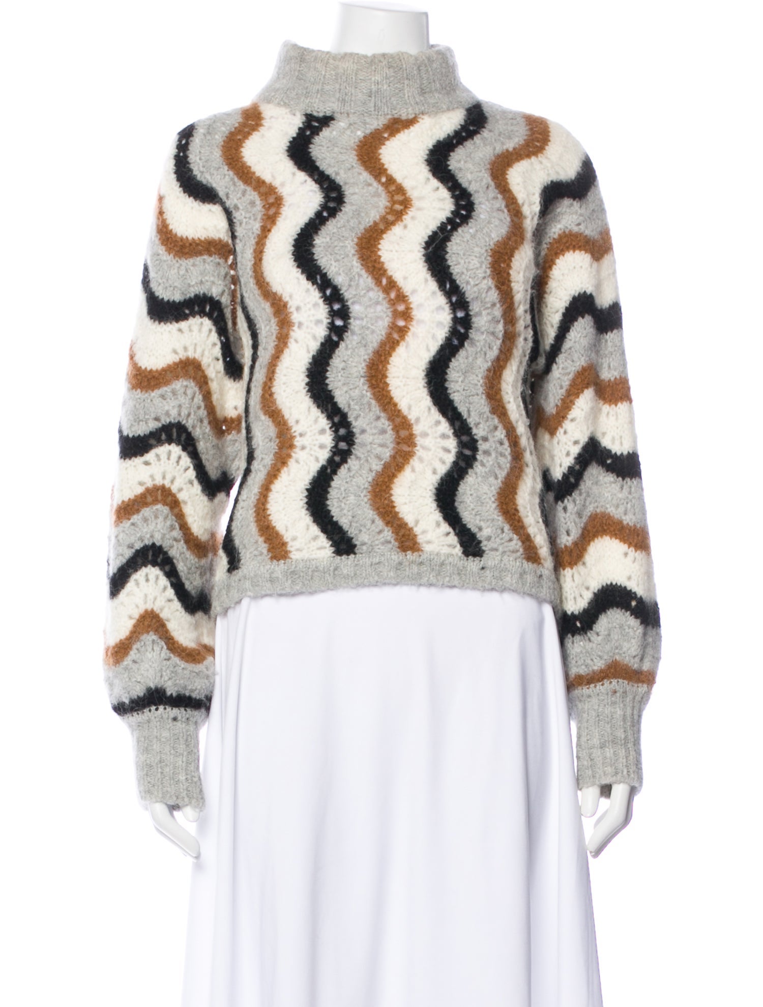 Eleven Six Alpaca Striped Sweater