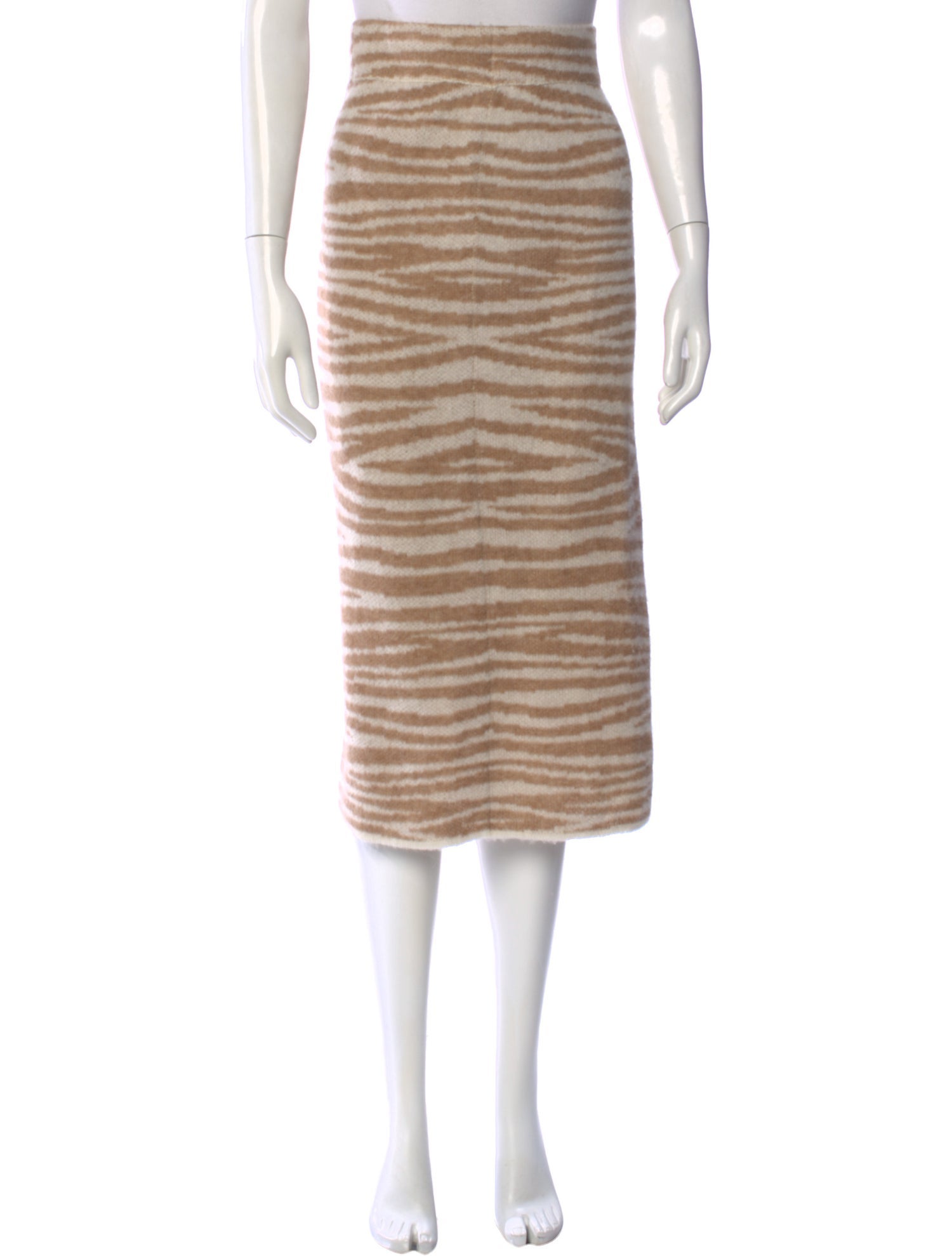 Eleven Six Baby Alpaca Midi Length Skirt