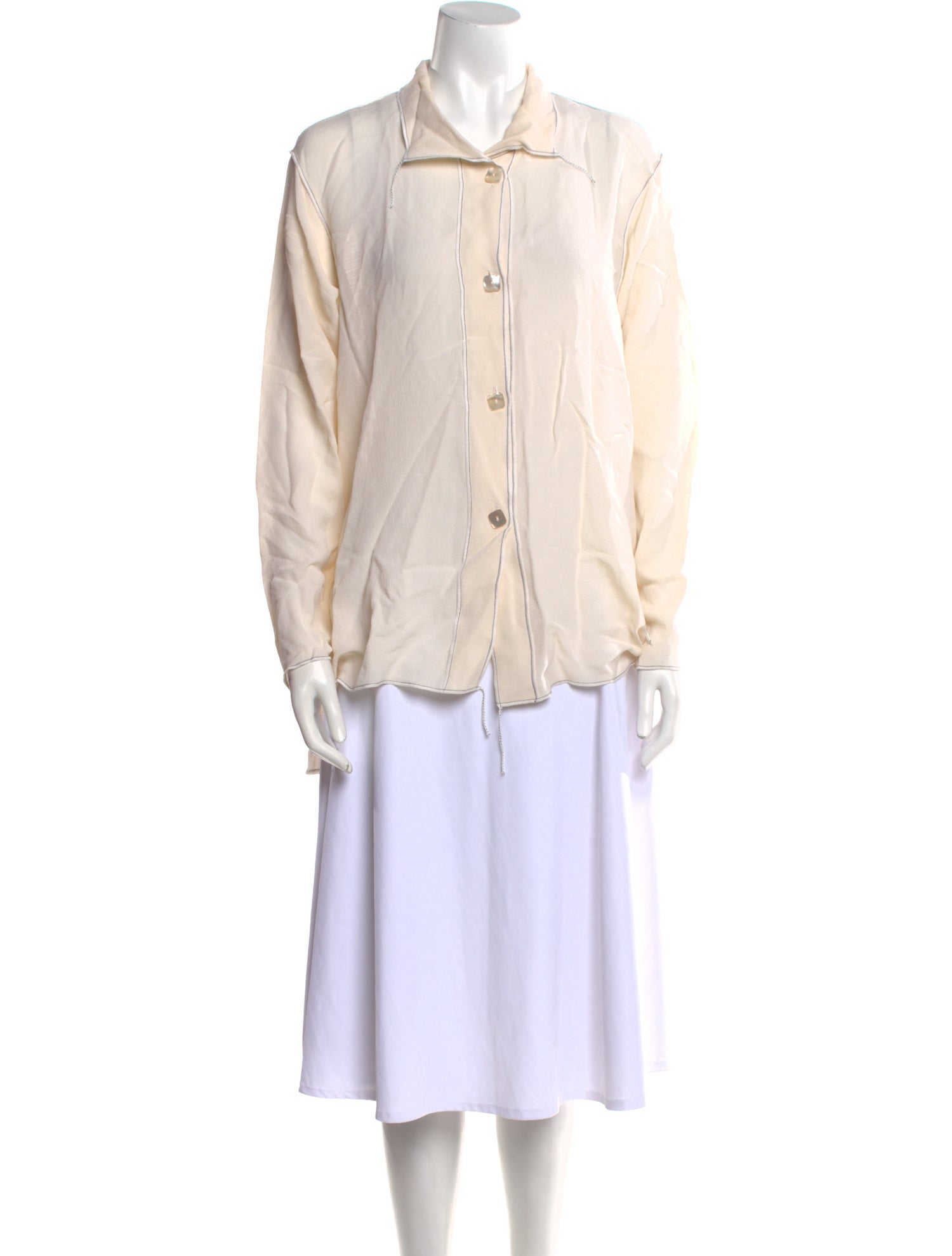 Ellen Hauptli Vintage Late 1990's - Early 2000's Button-Up Top