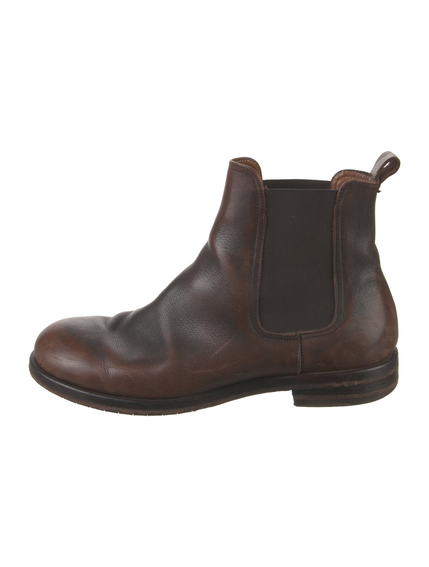 Elia Maurizi Leather Chelsea Boots