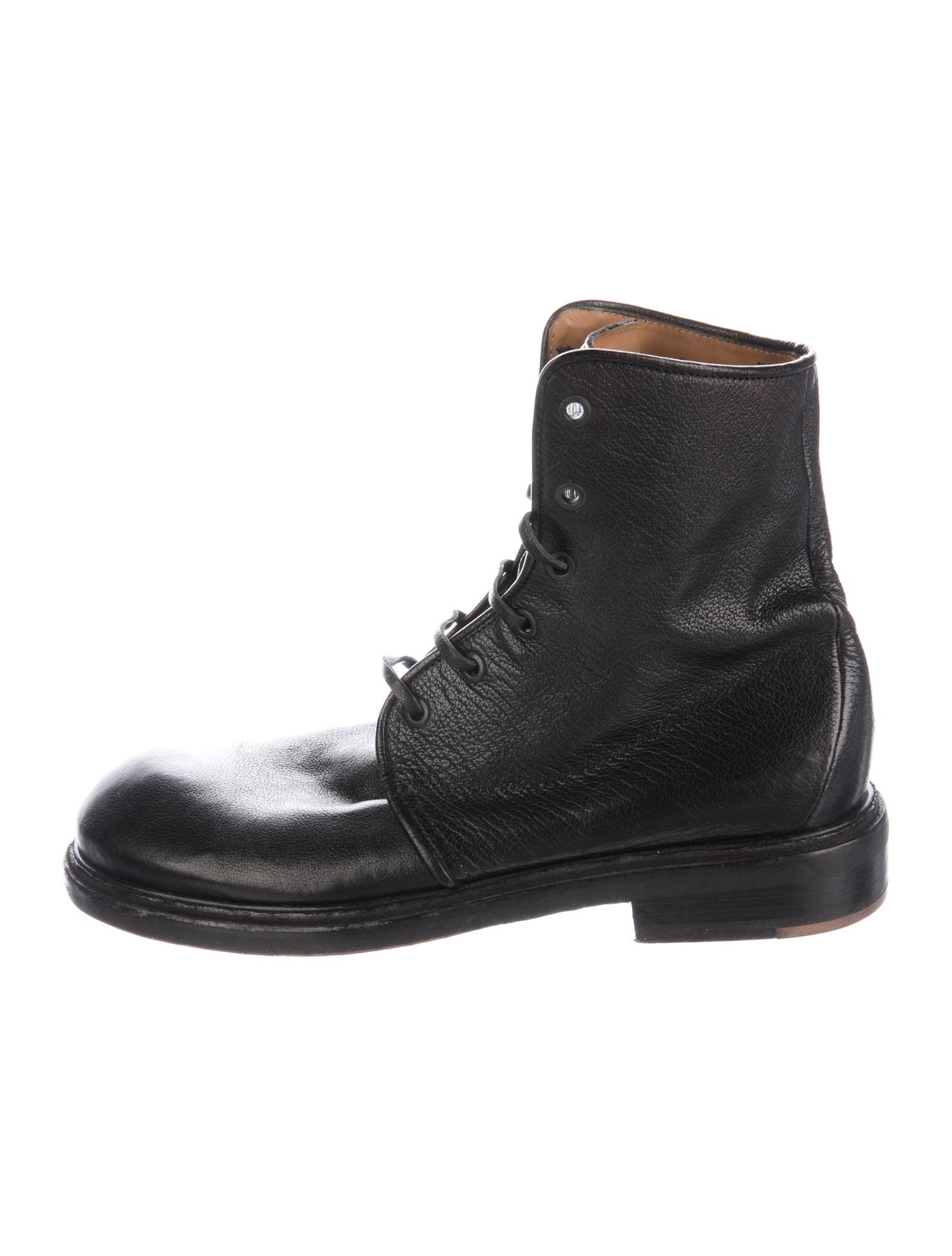 Elia Maurizi Leather Lace-Up Boots