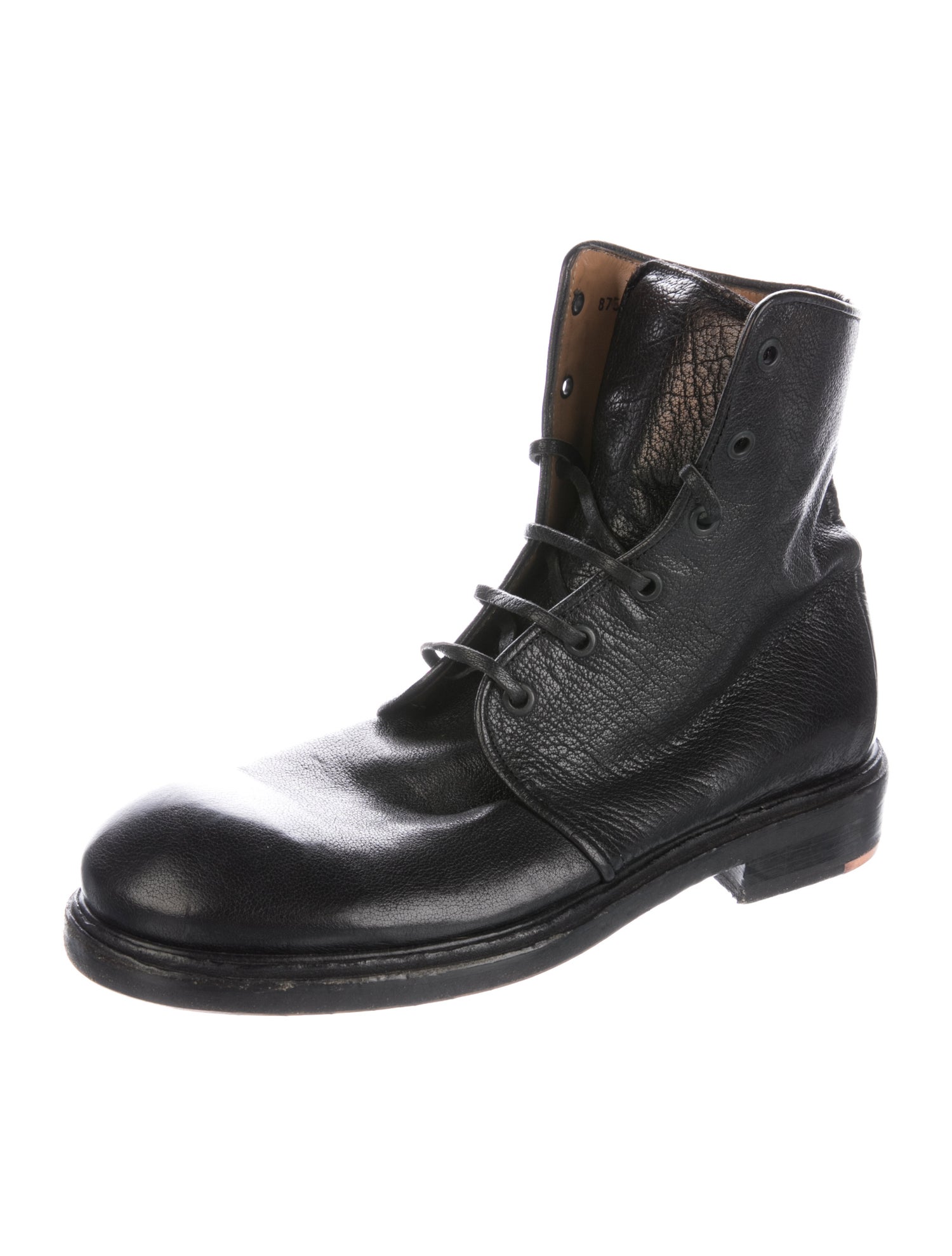 Elia Maurizi Leather Lace-Up Boots