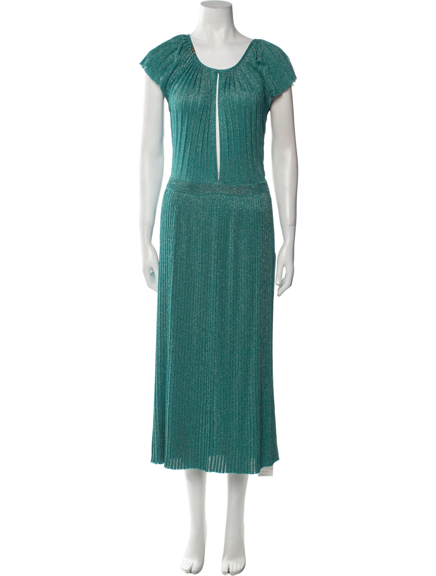 Elisabetta Franchi Scoop Neck Long Dress w/ Tags