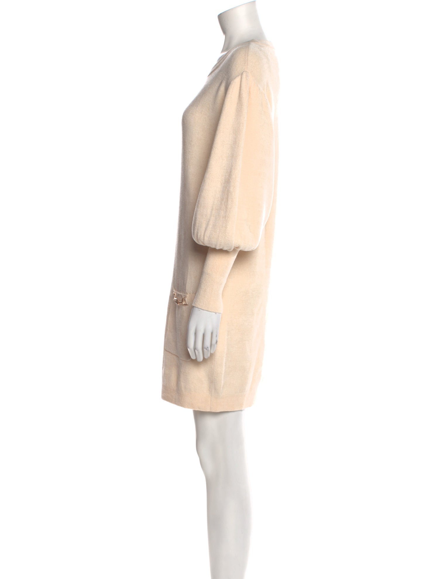 Elisabetta Franchi Scoop Neck Mini Dress