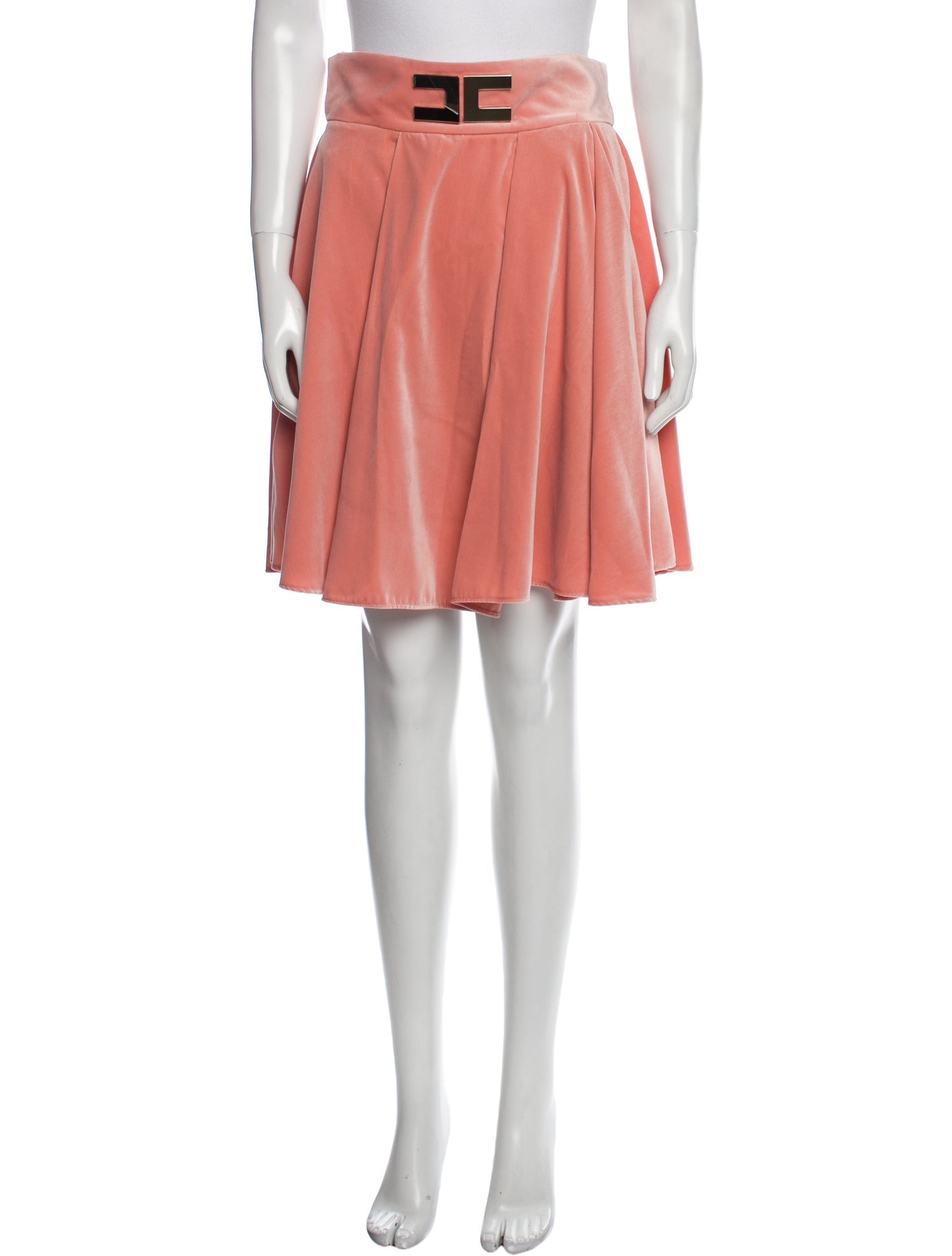 Elisabetta Franchi Studded Accents Knee-Length Skirt w/ Tags