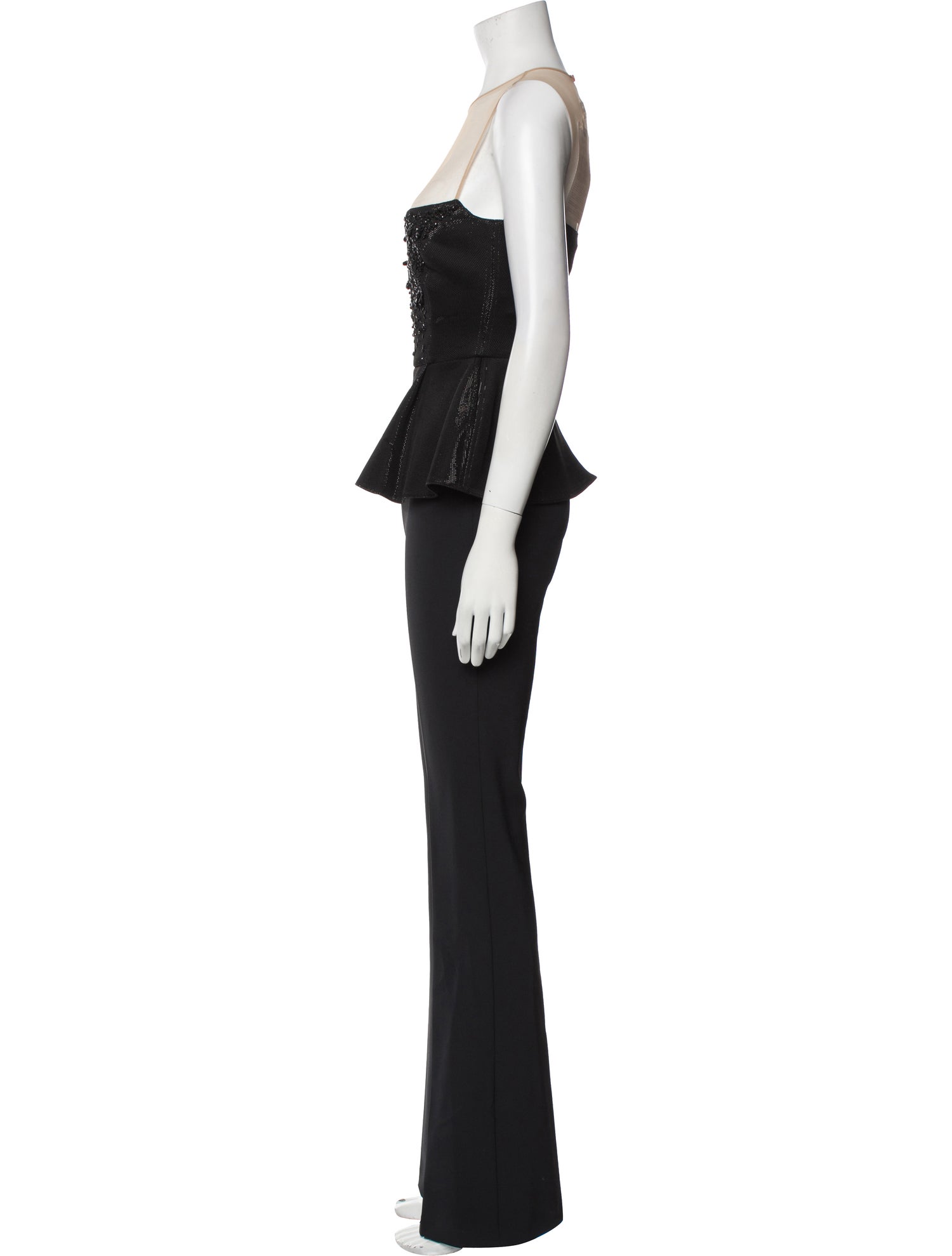 Elisabetta Franchi Crew Neck Jumpsuit