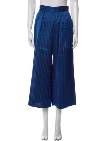 Elisabetta Franchi Pants Striped Wide Leg Us8, It44 | M