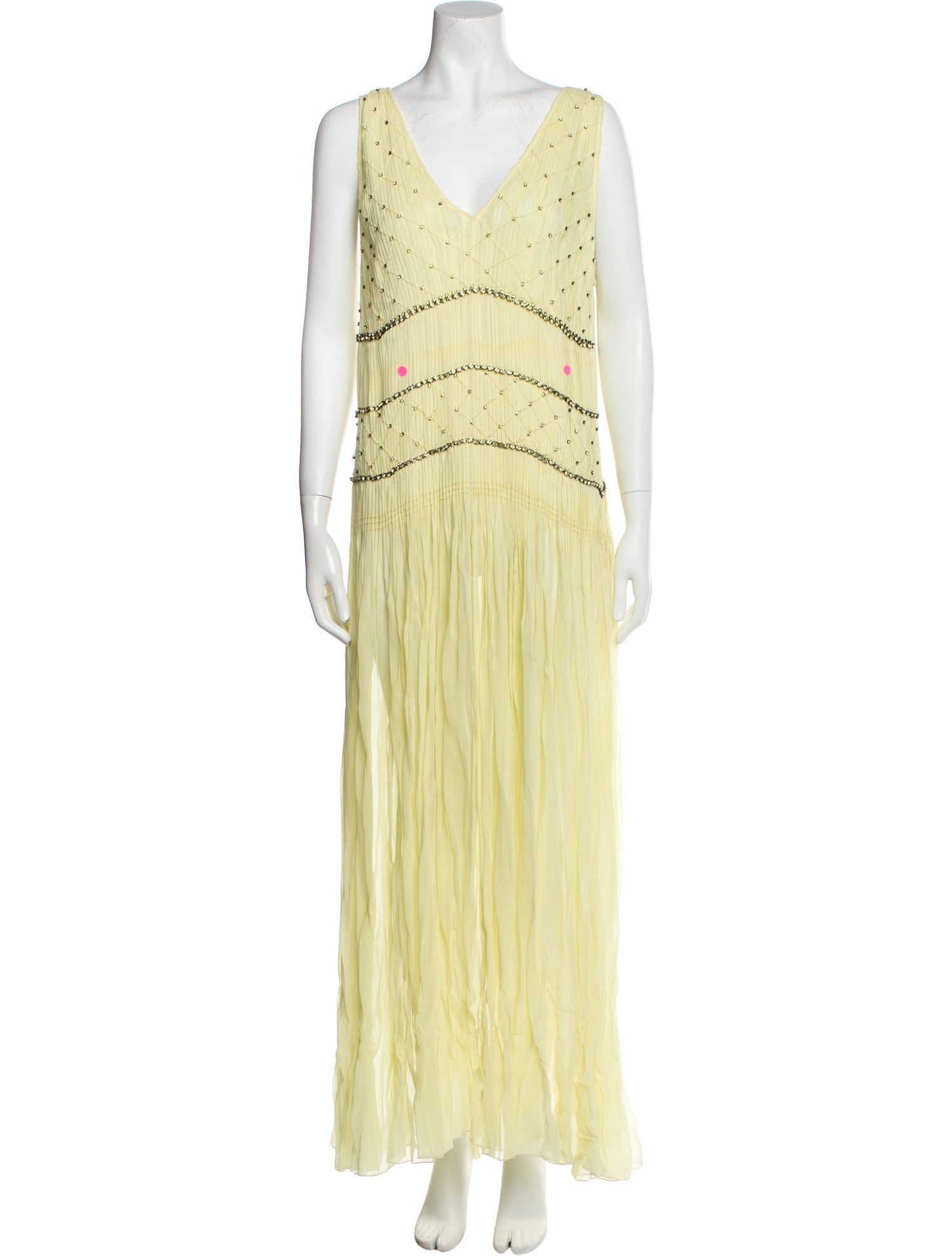 Elisabetta Franchi V-Neck Long Dress