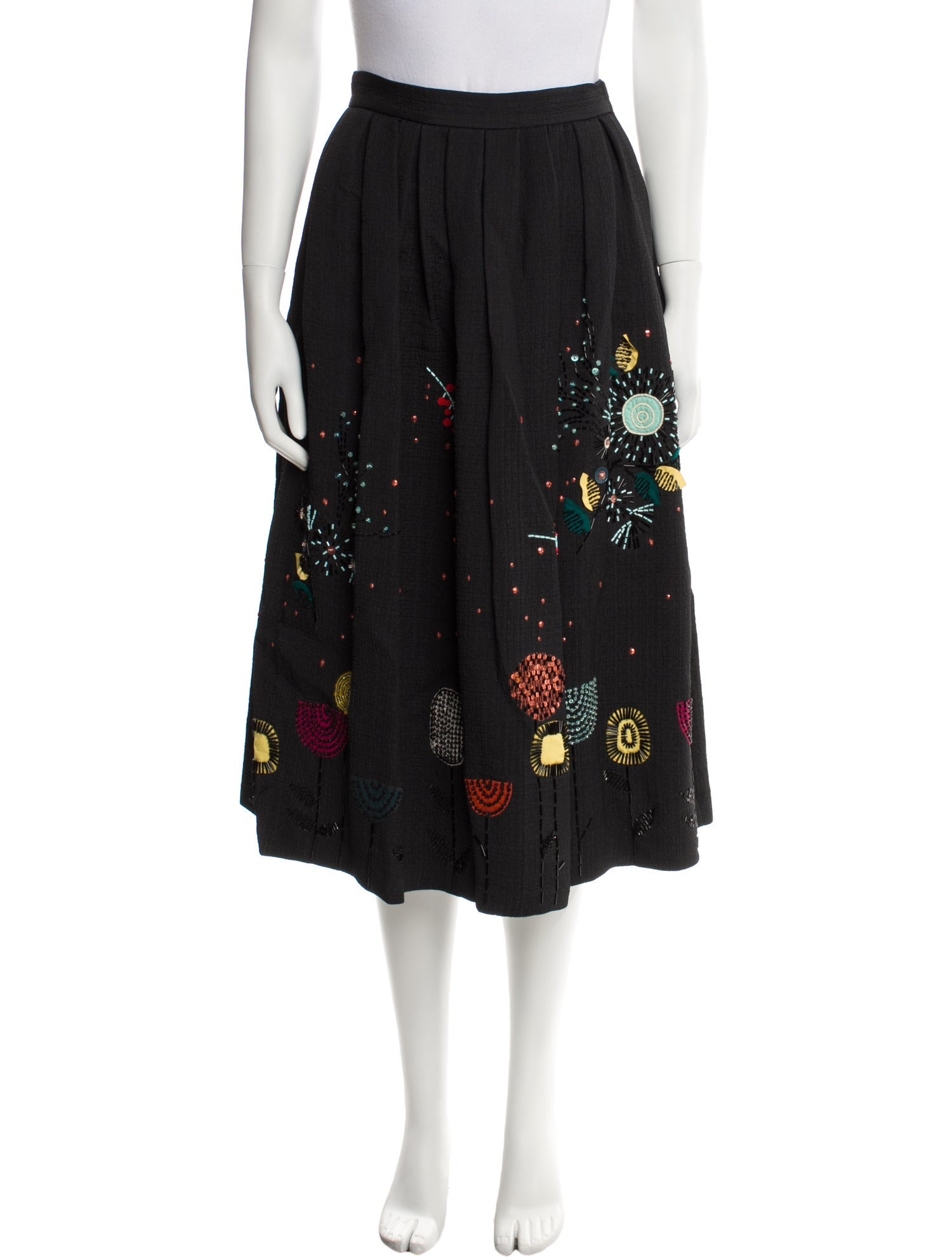 Elisabetta Franchi Printed Midi Length Skirt