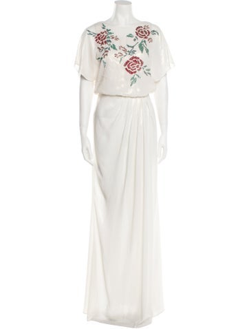 Elisabetta Franchi Dresses Bateau Neckline Long Dress XS