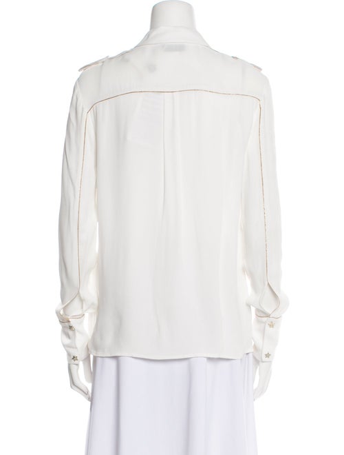 Elisabetta Franchi Long Sleeve Button-Up Top