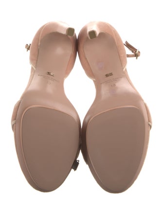 Elisabetta Franchi Suede Slingback Sandals