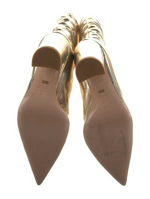 Elisabetta Franchi Patent Leather Slouch Boots