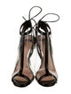 Elisabetta Franchi Leather T-Strap Sandals