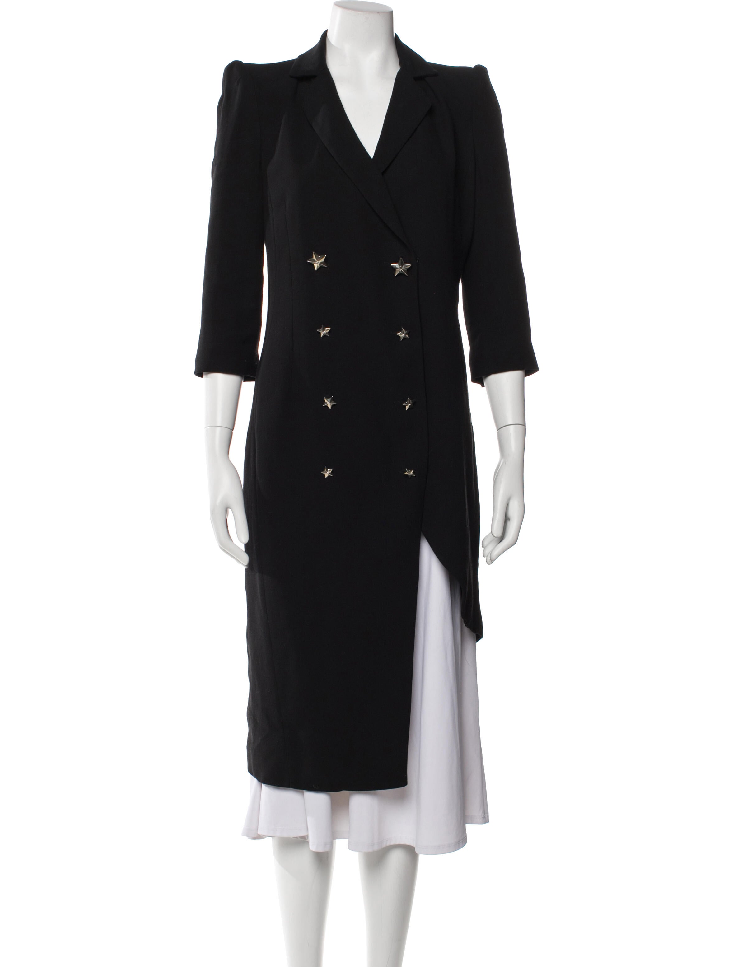 Elisabetta Franchi Wool Trench Coat